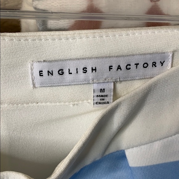 English Factory 2 piece shirt and skirt set size M - Picture 5 of 8